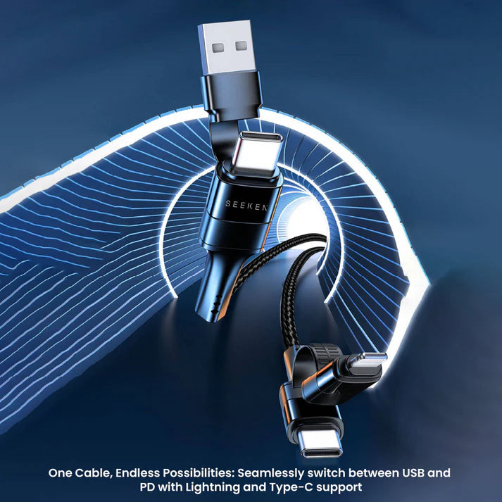 4-IN-1 60W 1M Braided Cable