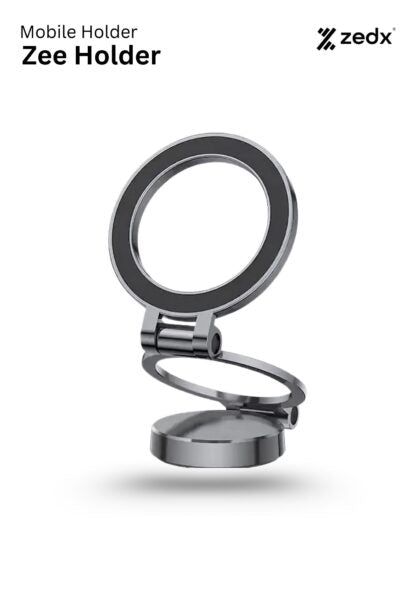 ZEDX ZEE HOLDER 360 Car Mount | MagSafe-Compatible Magnetic Tri-Fold Mobile Phone Holder
