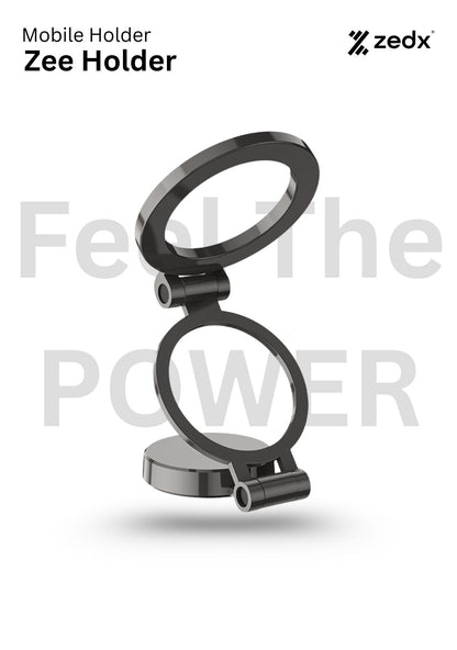 ZEDX ZEE HOLDER 360 Car Mount | MagSafe-Compatible Magnetic Tri-Fold Mobile Phone Holder