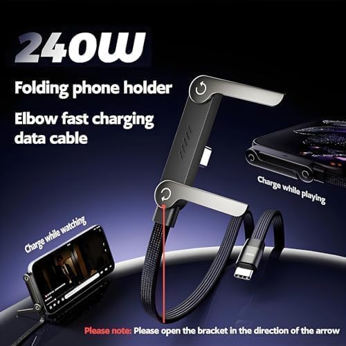 MORAYA Vector-04 2 in 1 Stand Charger Cable, 240W