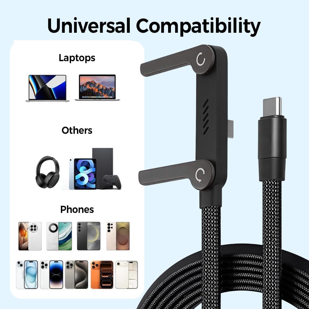 MORAYA Vector-04 2 in 1 Stand Charger Cable, 240W