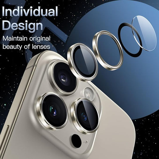 Camera Lens Protector for iPhone 15 Pro and Pro Max