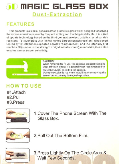 Screen protector for iPhone-5D Magic Glass Box Screen Protector,