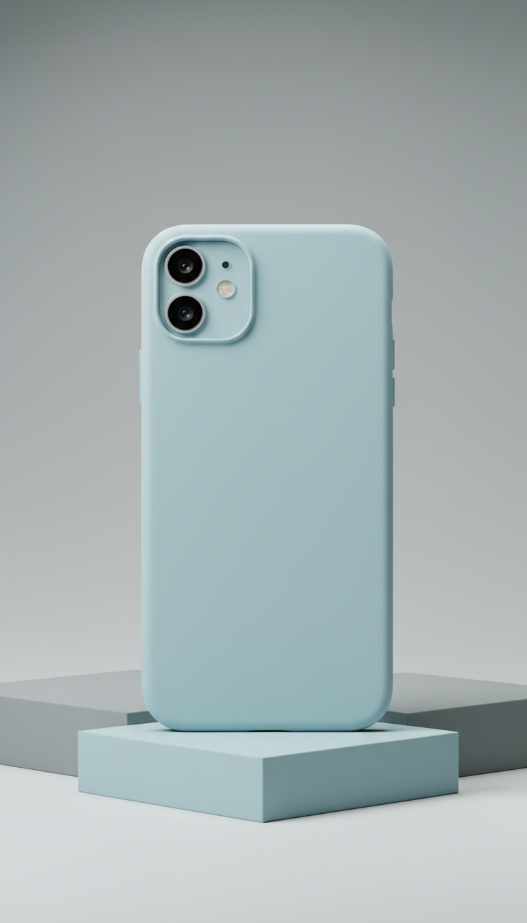 Precision-Molded Icy Blue iPhone Case