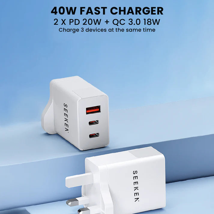40W Fast Travel Charger - Magneto Trio