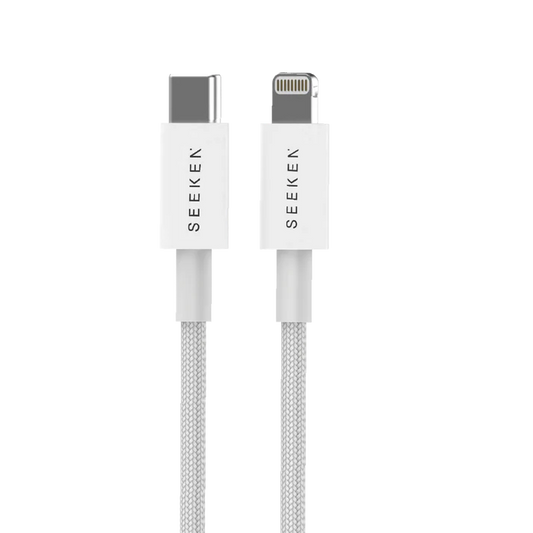 كابل شحن سريع مضفر من USB-C إلى Lightning بقوة 30 وات (1 متر)