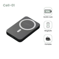 MORAYA CELL-01 10,000+ Magnetic Wireless Power Bank