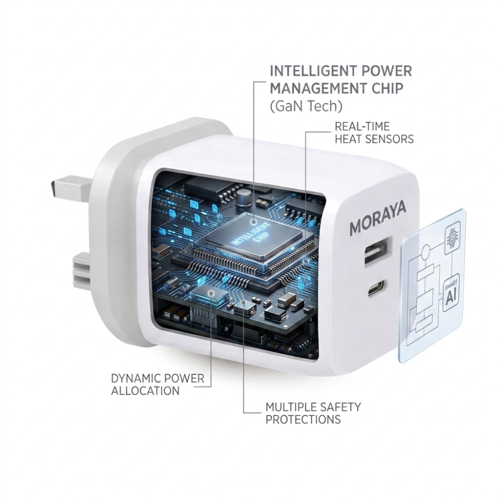MORAYA CORE-01 65W GaN Fast Charging Adapter