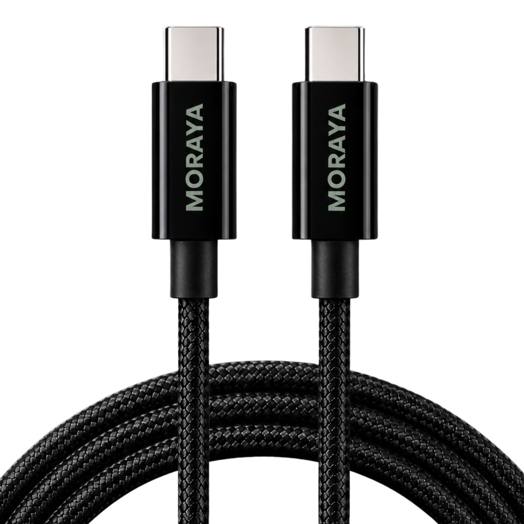 MORAYA VECTOR -01 USB-C to USB-C Charging Cable 60W, 1M Braided