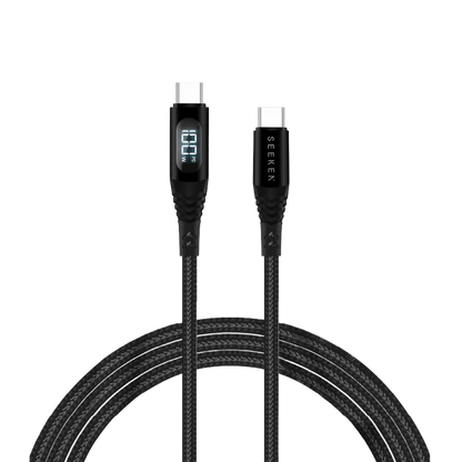 باور فيو برو - كابل رقمي مضفر بقوة ١٠٠ واط 