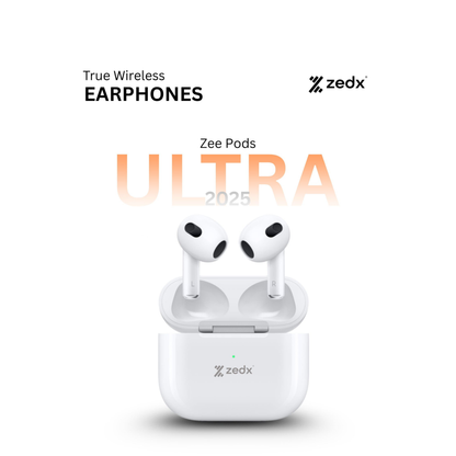 ZEDX ZeePods ULTRA- True Wireless Stereo (TWS) – charging case holds 300 mAh