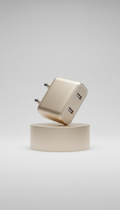 Champagne Gold GaN Fast Charger Adapter