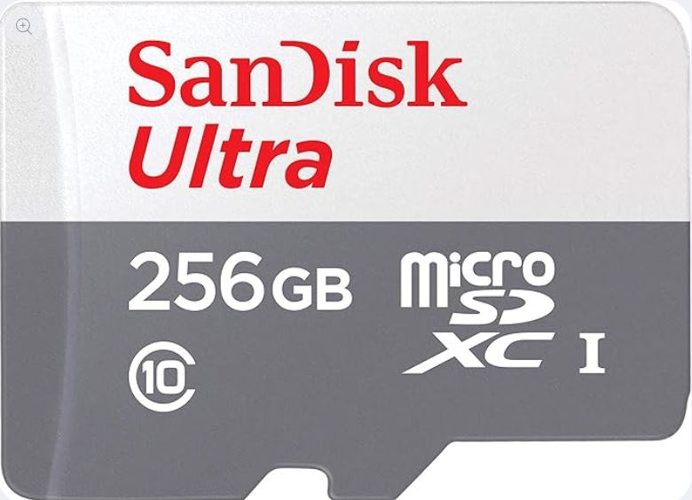 Sandisk 256GB Ultra Microsdxc Uhs 1 Card 100Mb/S Grey -Sdsqunr-256G-Gn3Mn, Grey